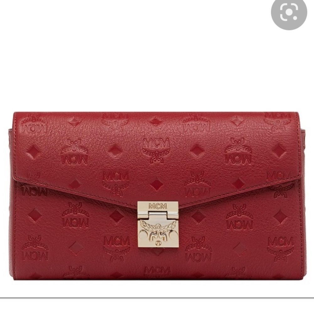 MCM ruby tan crossbody purse